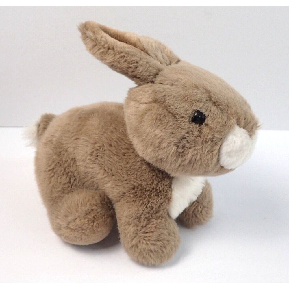 Walmart Bunny Stuffed Plush Realistic Brown and Cream 9.5"